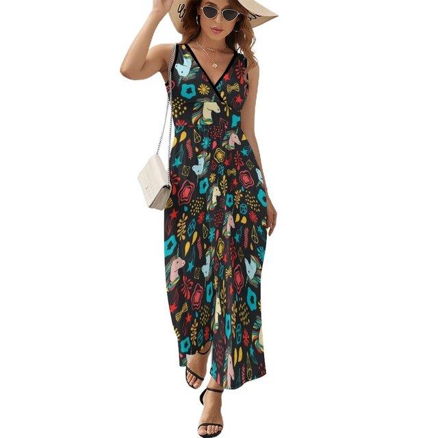 Robe maxi licorne femme