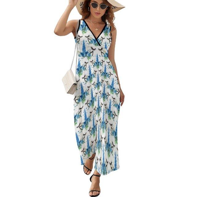 Robe longue licorne femme