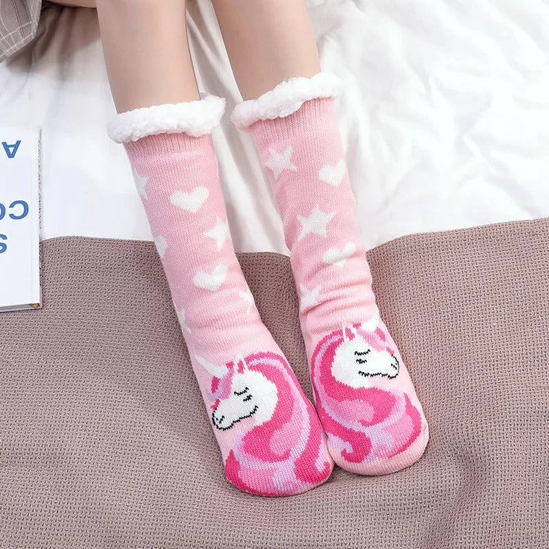 Chaussons chaussettes Licorne Kawaï