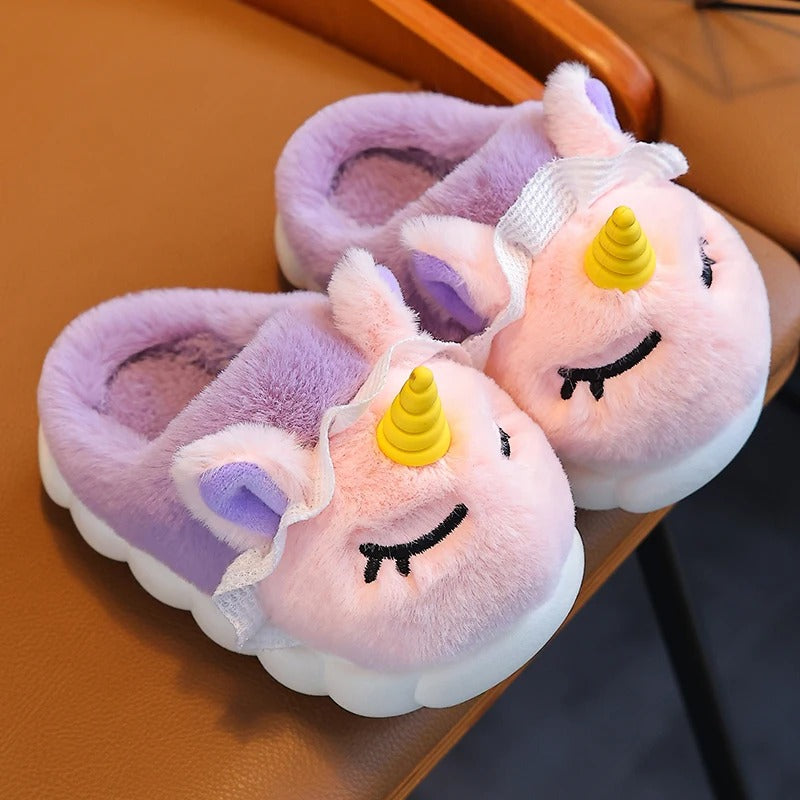 Pantoufles Licorne Fille