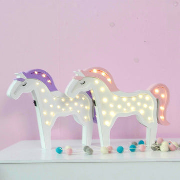 Lampe en forme de licorne