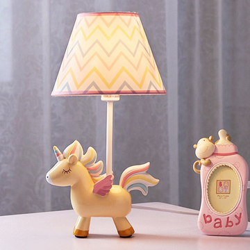 Lampe licorne orange