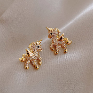 Boucles d'Oreilles Licorne<br> Qui Vole
