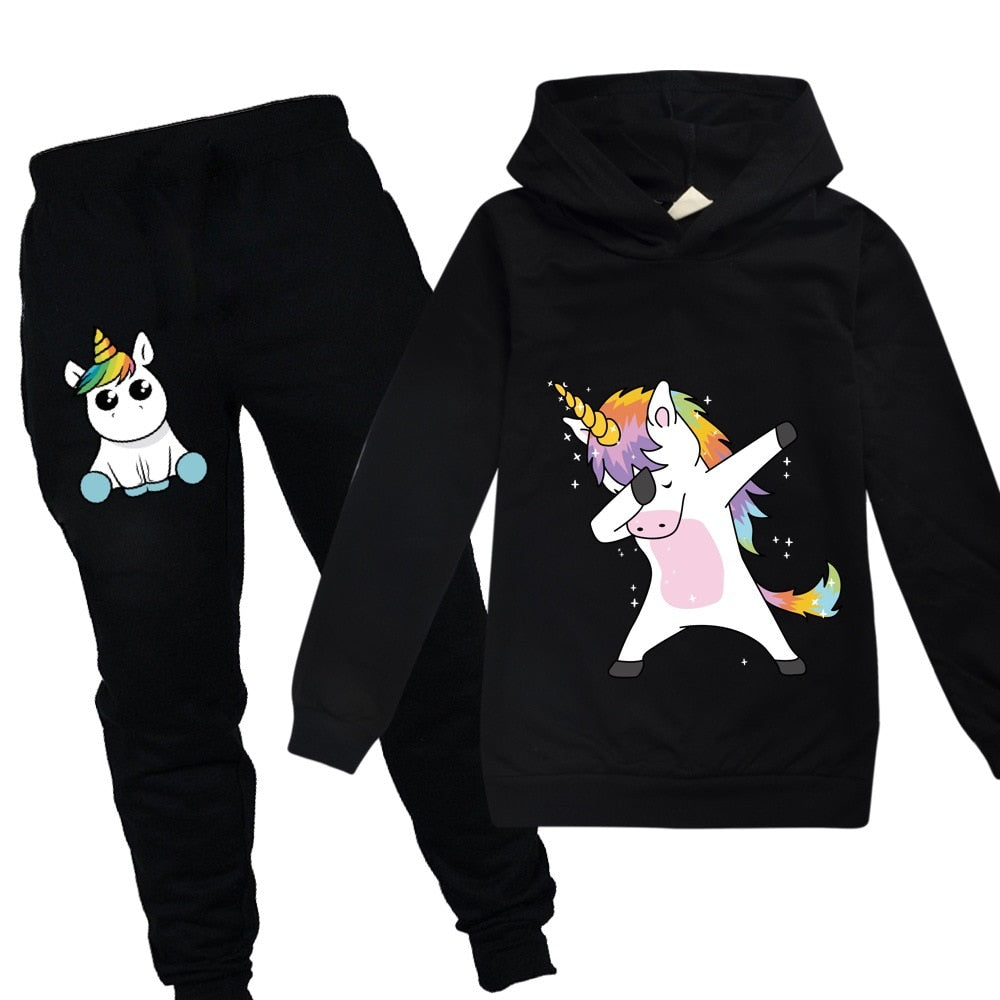 Survêtement Licorne qui Dab <br> Ensemble Enfant