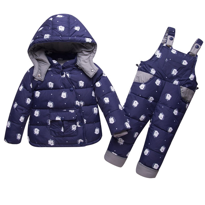 Ensemble Doudoune et Pantalon Licorne Hiver