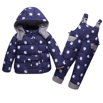 Ensemble Doudoune et Pantalon Licorne Hiver