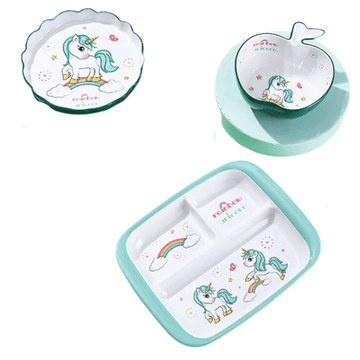 Assiette licorne en mélamine