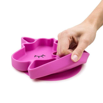 Assiette licorne en silicone pour bébé