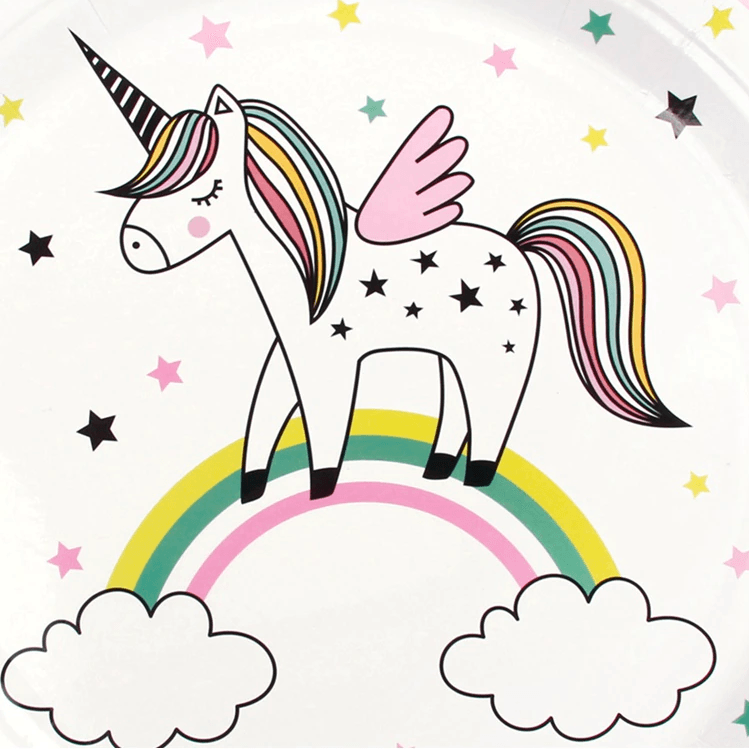Assiette licorne étoiles - Licorne