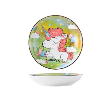 Assiette licorne style japonais