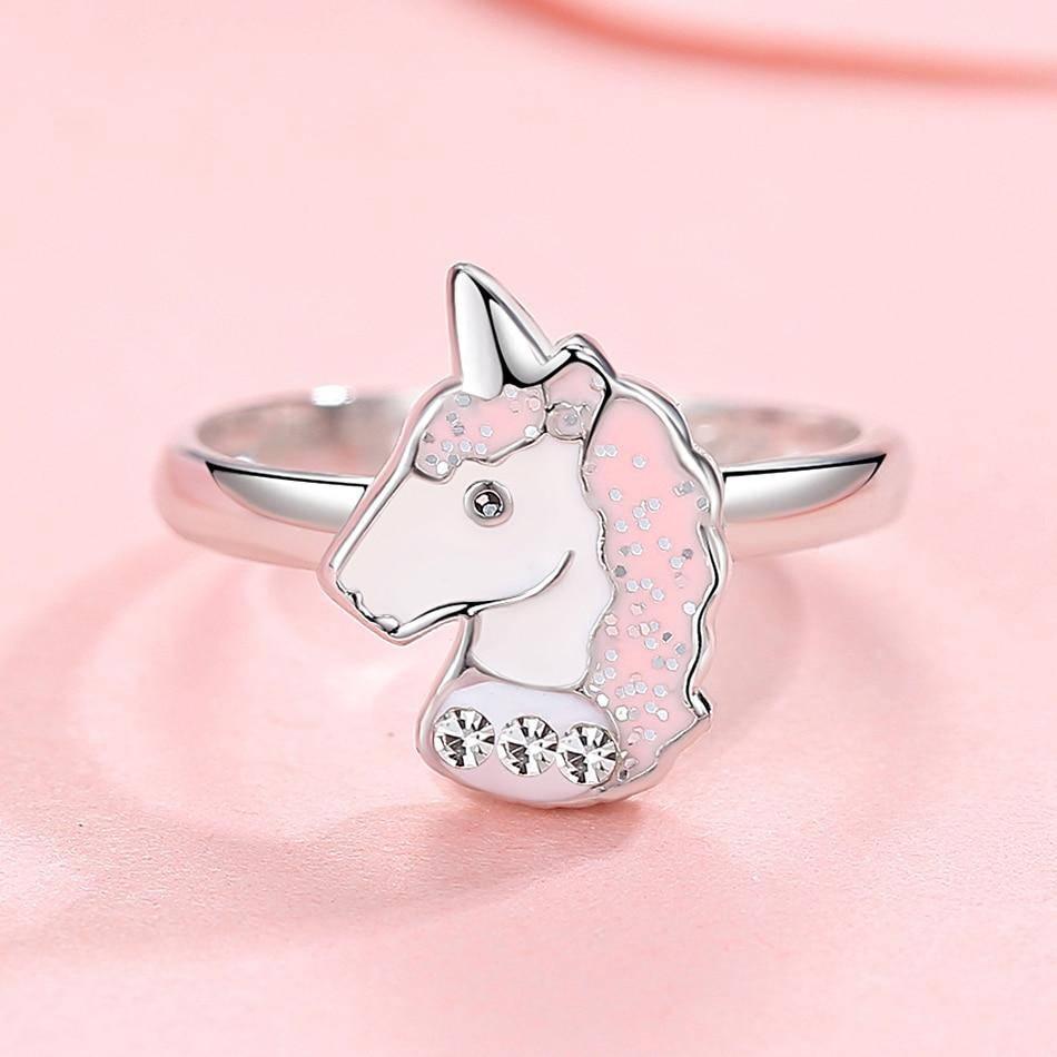Bague Licorne Argent Fillette - Une Licorne