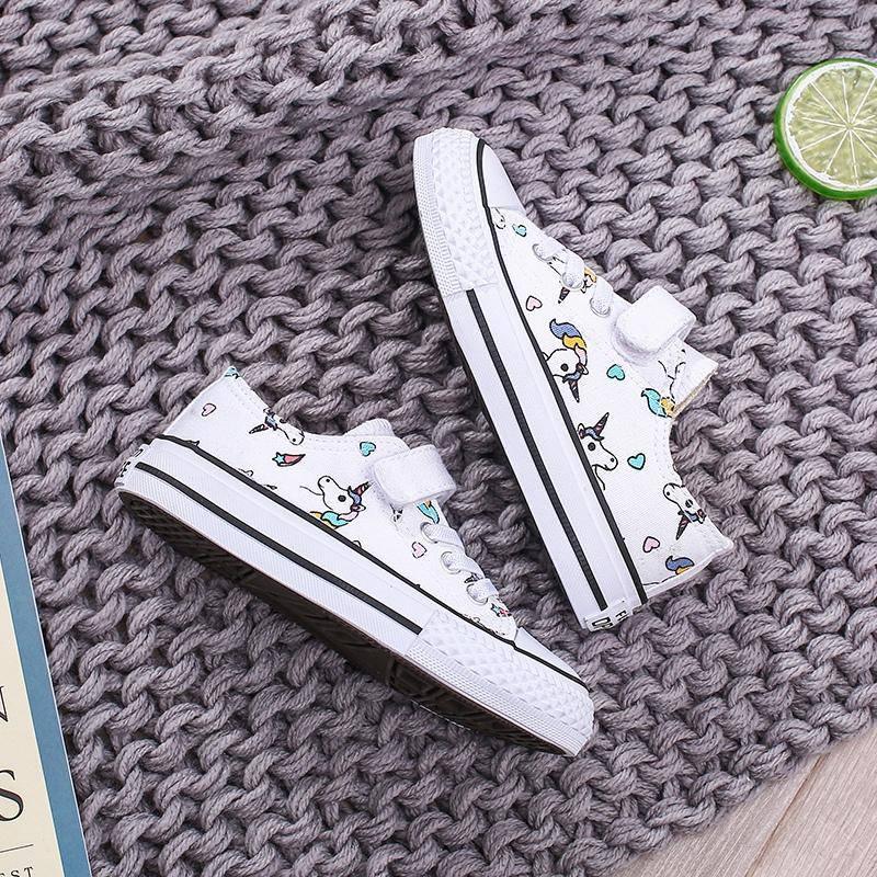 Chaussures Licorne<br> Fille style Converse - Une Licorne