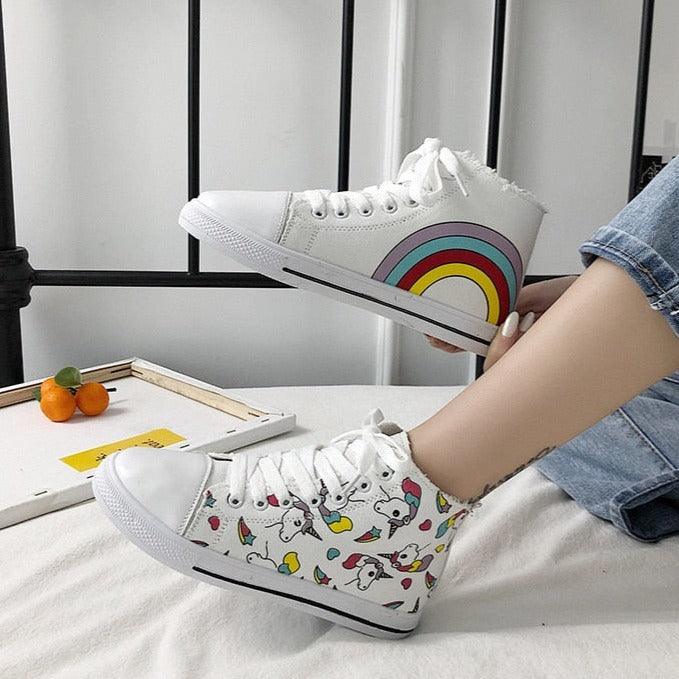 Baskets licorne femme en toile - Licorne