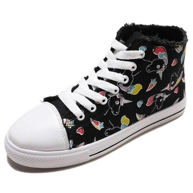 Baskets licorne femme en toile - Licorne