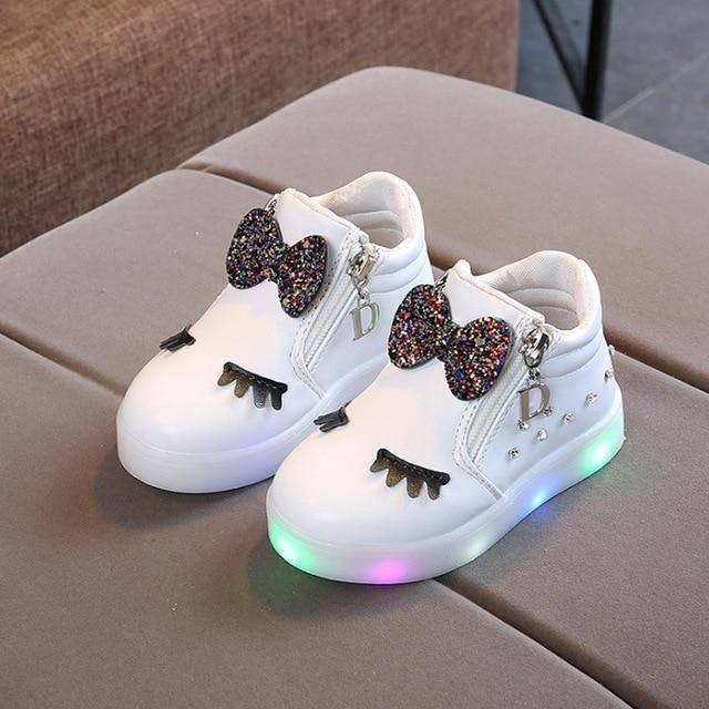 Baskets Licorne Lumineuses Enfants - Une Licorne