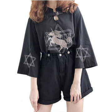 Blouse licorne femme