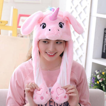 Bonnet Licorne Avec Des Oreilles Qui Bougent