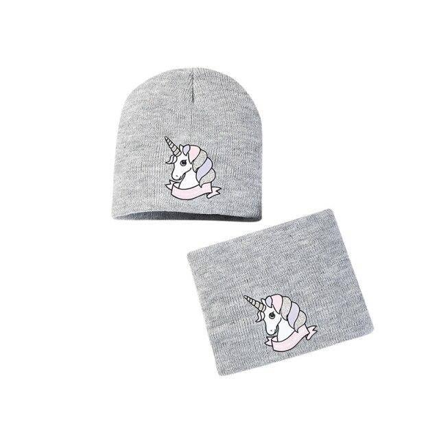 Bonnet Licorne Deux Pièces Pour Fille - Une Licorne