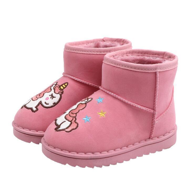 Boots licorne rose