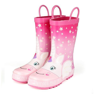 Bottes de pluie d'étoiles licorne