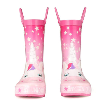 Bottes de pluie d'étoiles licorne