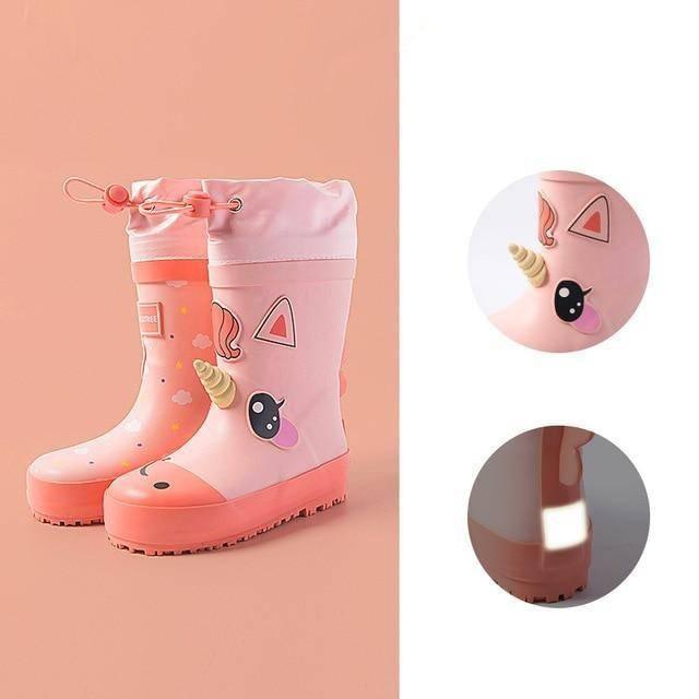 Bottes Licorne<br> Pluie Fille - Une Licorne