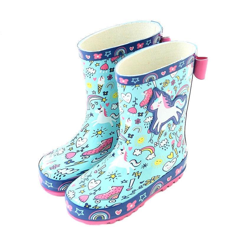 Bottes de pluie licorne avec noeud - Licorne