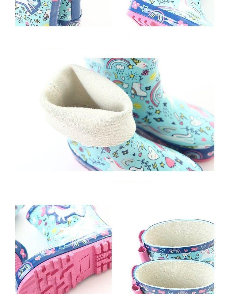 Bottes de pluie licorne avec noeud - Licorne