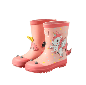Bottes de pluie licorne corne & queue 3D