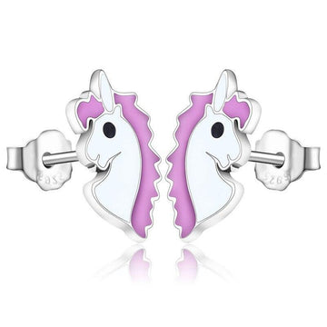 Boucle d'Oreilles Licorne Femme