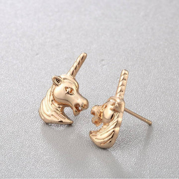 Boucles d'Oreilles Licorne 3D