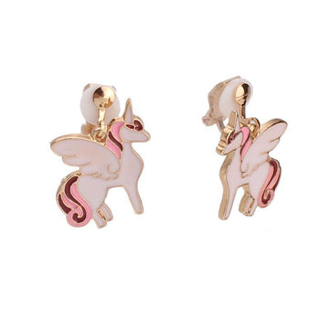 Boucles d'Oreilles Licorne à Clips