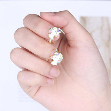 Boucles d'Oreilles Licorne Fantaisie