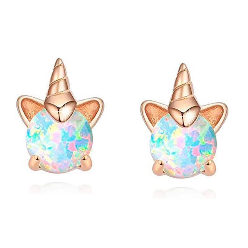 Boucle d'Oreille Licorne Or - Une Licorne