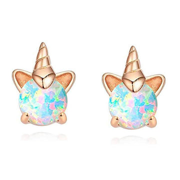 Boucles d'Oreilles Licorne Or
