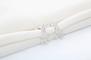 Boucles d'Oreilles Licorne<br> Argentées