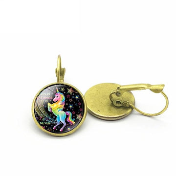 Boucles d'Oreilles Licorne<br> Dans la Nuit