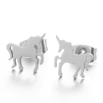 Boucles d'Oreilles Licorne clou d'oreille
