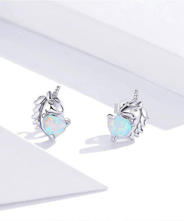 Boucles d Oreilles Licorne Fillette