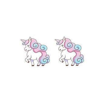 Boucles d'Oreilles Licorne<br> Pastel