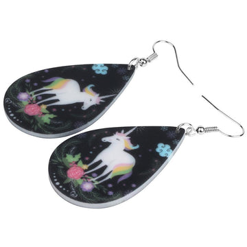 Boucles d'Oreilles Licorne<br> Pendantes