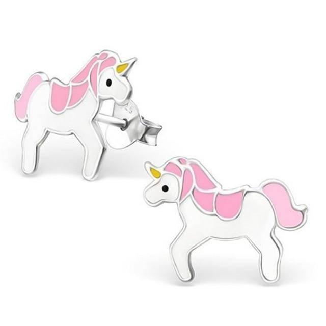 Boucles d'Oreilles Licorne<br> Petite Fille - Une Licorne