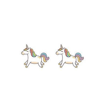 Boucles d'Oreilles Licorne Qui Galope