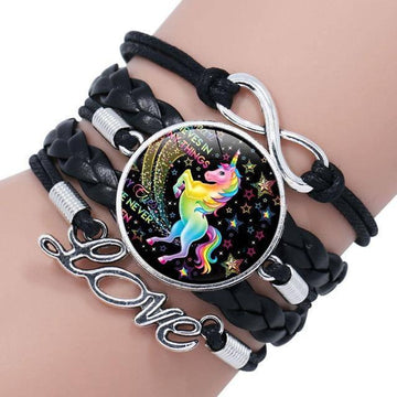 Bracelet Licorne Tressé Fille