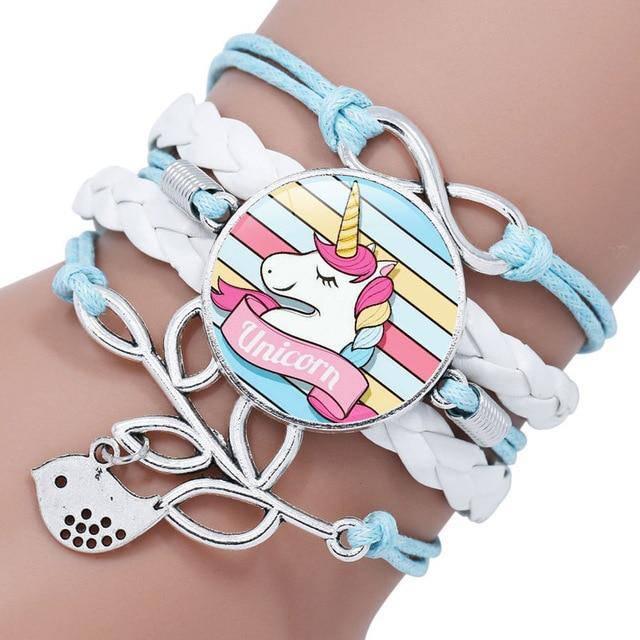 Bracelet Licorne Tressé Fille - Une Licorne