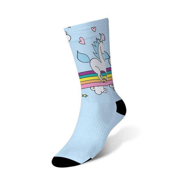 Chaussettes Licorne Bleues