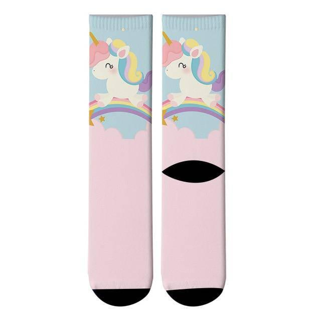 Chaussettes Motif Licorne Adulte - Une Licorne