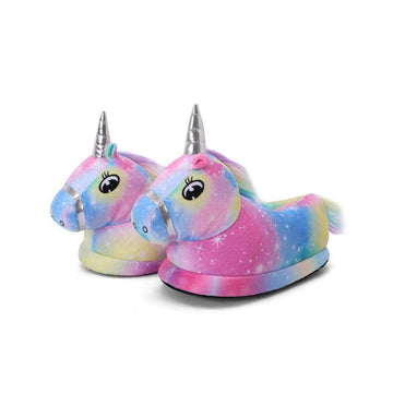 Chaussons Licorne Corne Argentée