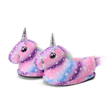 Chaussons Licorne Corne Argentée