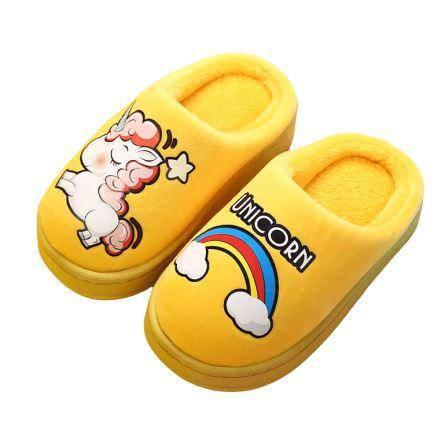 Chaussons Licorne The Unicorn jaune